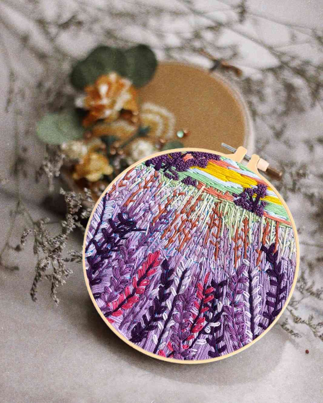 Flower Field DIY Embroidery Kit