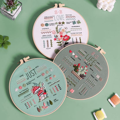 full Embroidery Start Kit Bundle for beginners