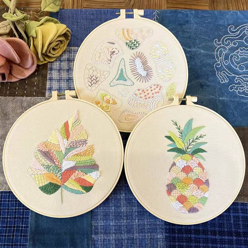 Kaleidoscope Hand Embroidery Kit for Beginners | Bundle