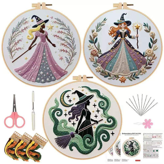 Magic Witch Embroidery Kit