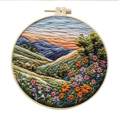 Mountain Stream DIY Hand Embroidery Kit