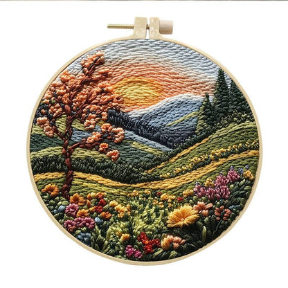 Mountain Stream DIY Hand Embroidery Kit