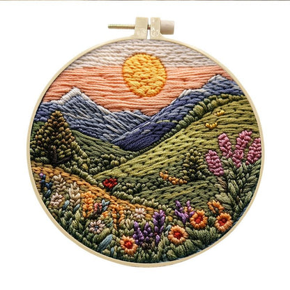 Mountain Stream DIY Hand Embroidery Kit