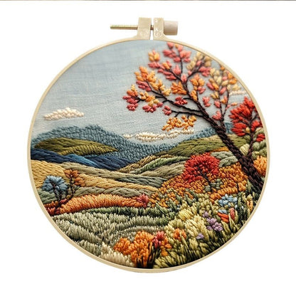 Mountain Stream DIY Hand Embroidery Kit