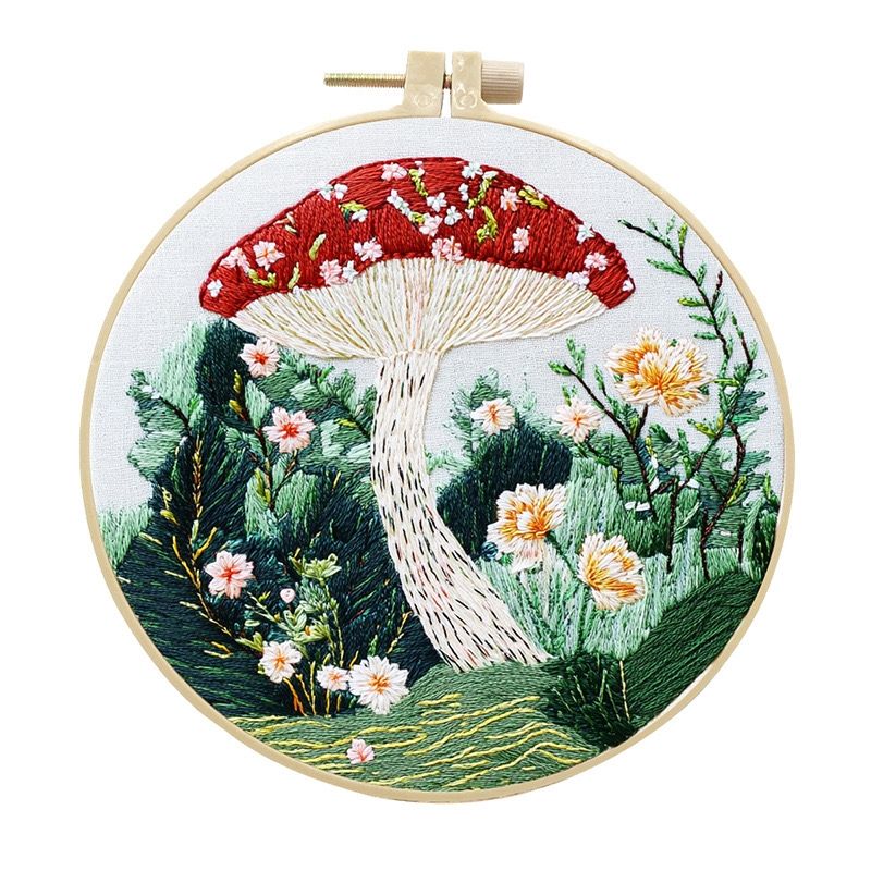 Mushroom Forest Hand Embroidery Kit