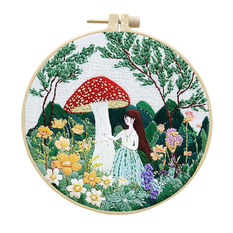 Mushroom Forest Hand Embroidery Kit