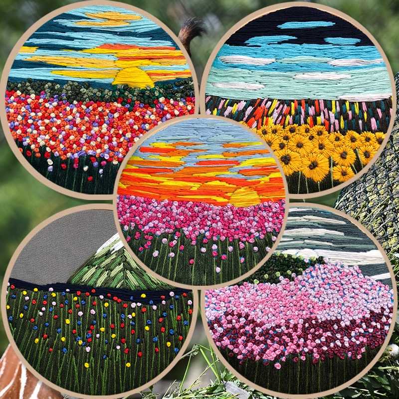 Ocean of Flower Embroidery Kit