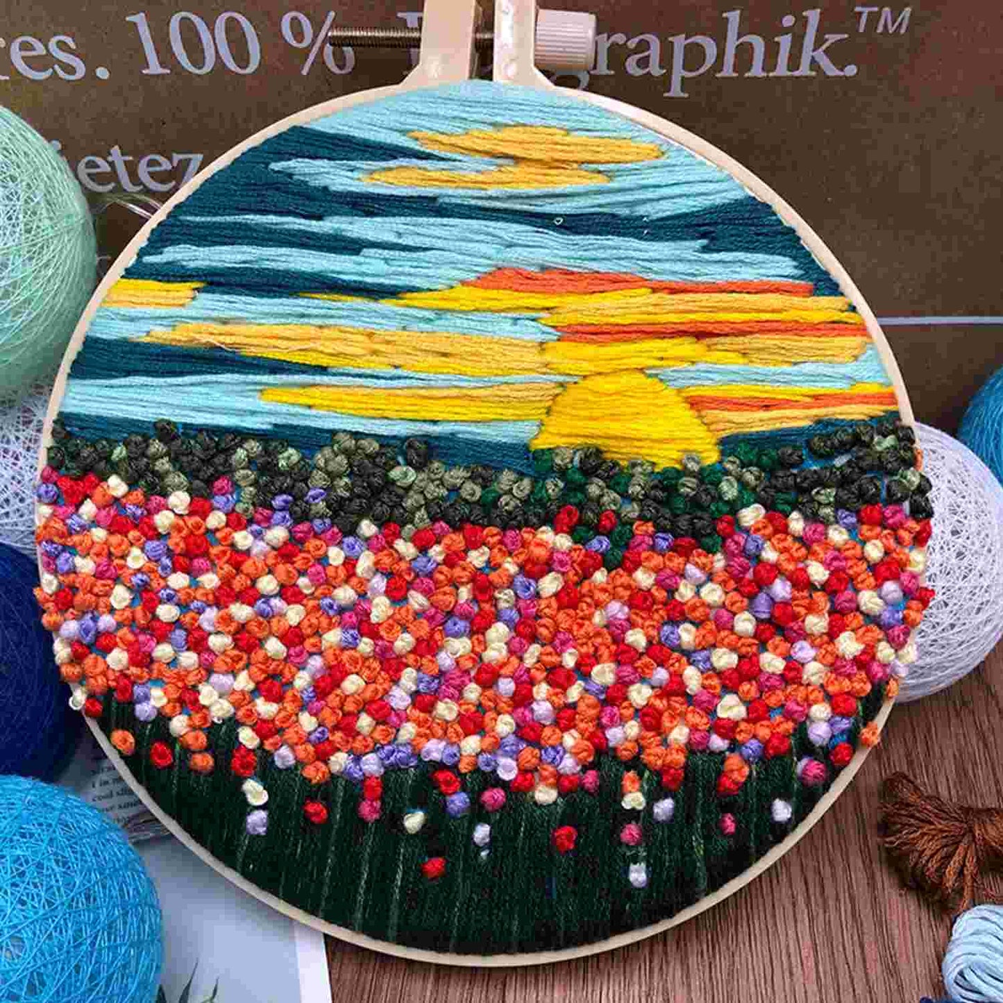 Ocean of Flower Embroidery Kit