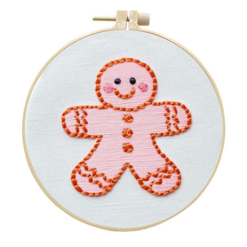 Pink Holiday Embroidery Kit