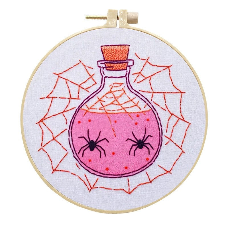 Pink Holiday Embroidery Kit