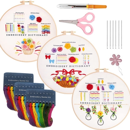 Stitch Sampler Embroidery Start Kit