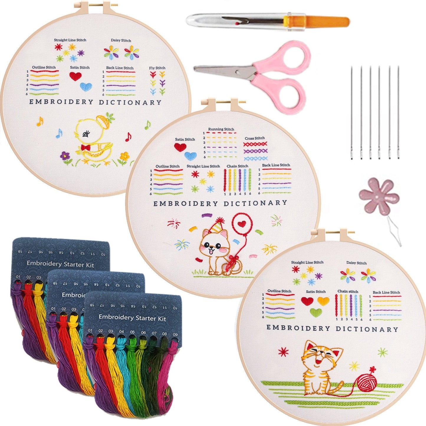 Stitch Sampler Embroidery Start Kit