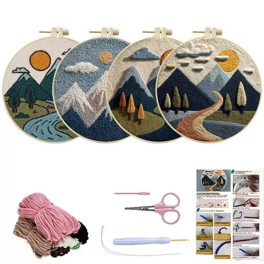 Valley Mountains Punch Needle Kit