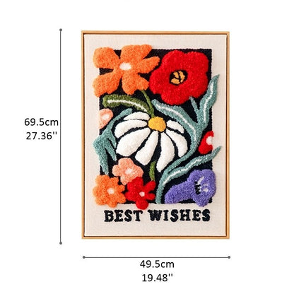 image displaying the dimensions of Wildflower Punch Needle Kit