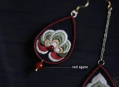 Floral Earrings Mini Hand Embroidery Kit