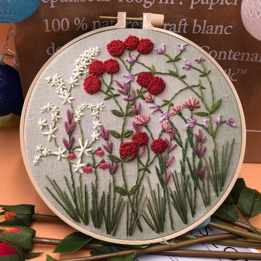 Flower Beginner Hand Embroidery Kit