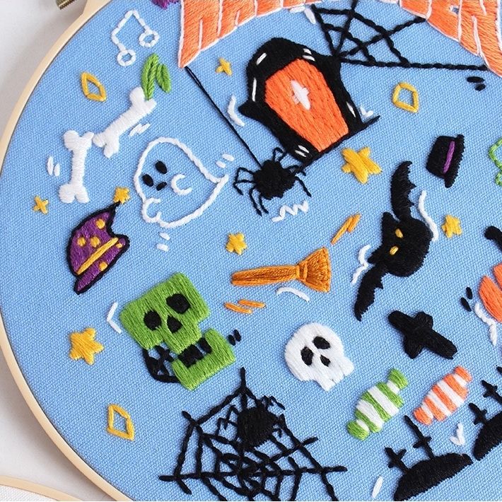 Happy Halloween Embroidery Kits