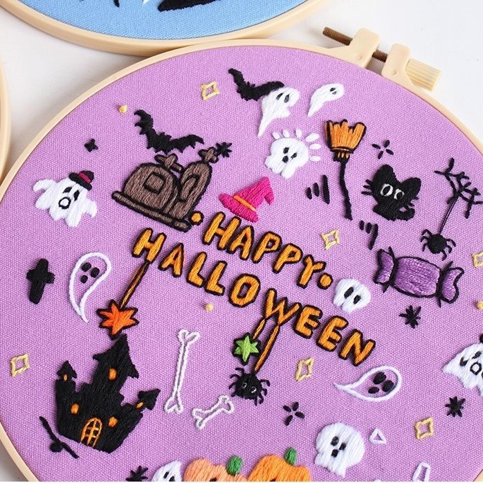 Happy Halloween Embroidery Kits