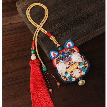 Mother & Child Tiger Amulet | DIY Embroidery Kit