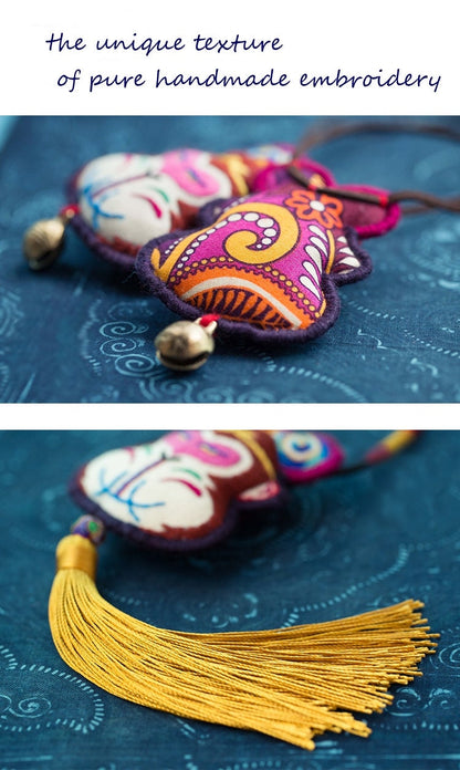 Monkey King Hand-Embroidered Amulet