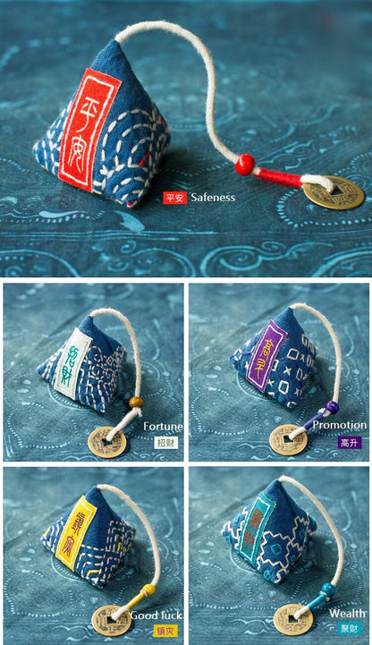 Triangle Amulet DIY Embroidery Kit | Mini Sachet