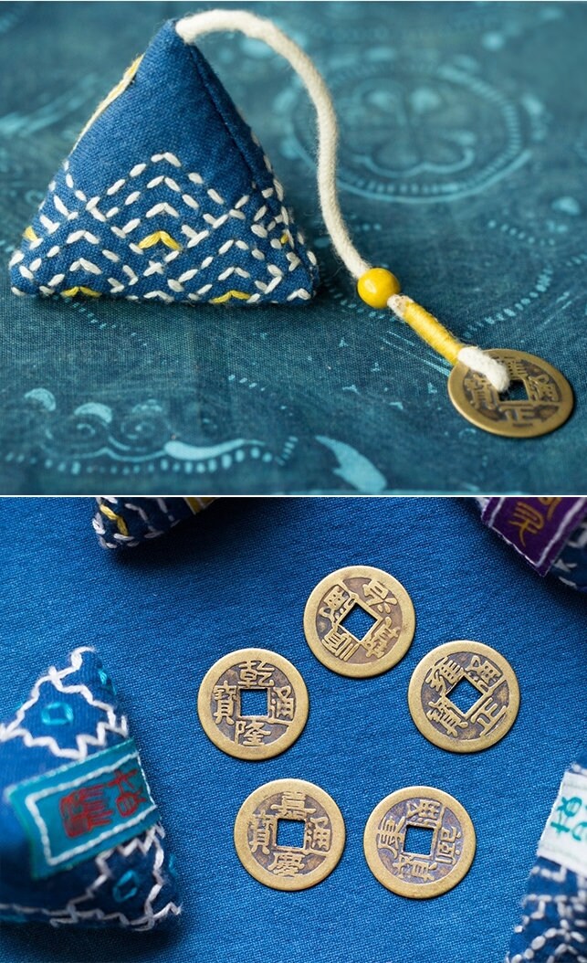 Triangle Amulet DIY Embroidery Kit | Mini Sachet