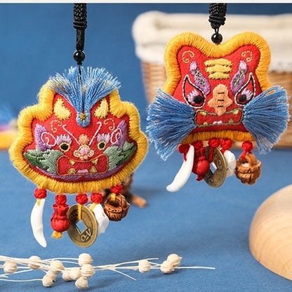 Lucky Tiger Lucky Amulet Charm | Beginner DIY Embroidery Kit