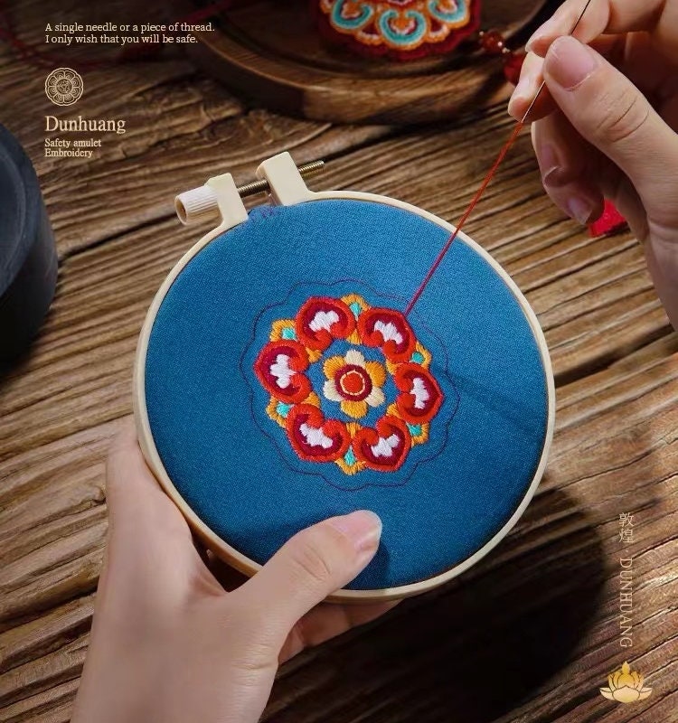 Ancient Pattern Amulet Beginner DIY Embroidery Kit