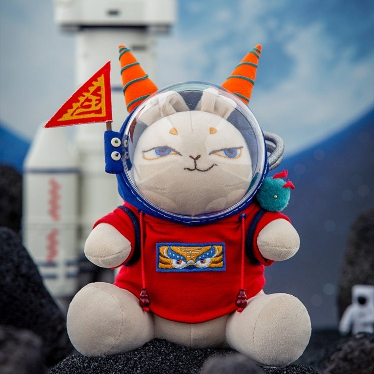 Space Rabbit | DIY Embroidery Kit Beginners Level | Handmade Asian Style Lucky Bunny Doll with Tutorial Video | Holiday Birthday Gifts