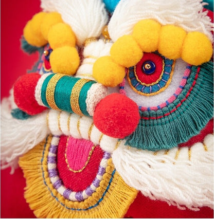 Auspicious Animals Embroidered Doll | Finished