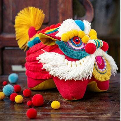 Auspicious Animals Embroidered Doll | Finished