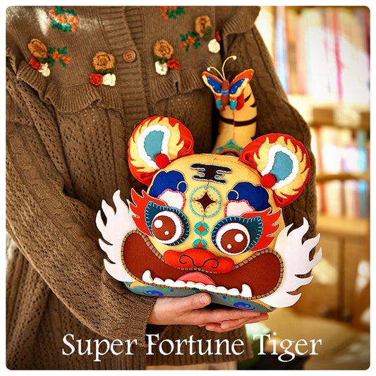 Super Fortune Tiger, DIY Embroidery Kit