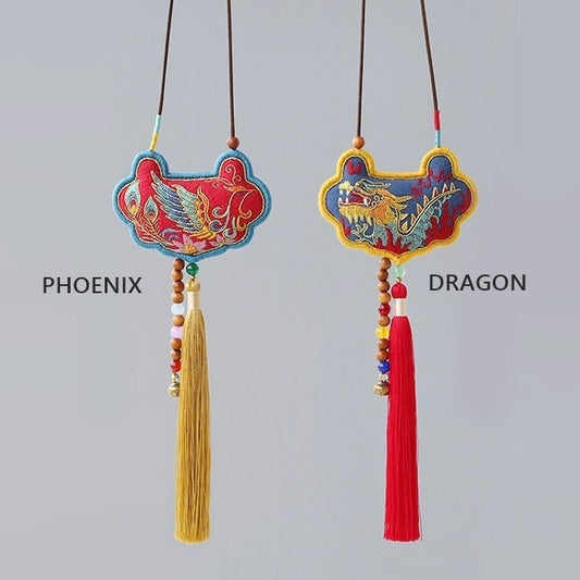 Phoenix & Dragon Amulet DIY Embroidery Kit