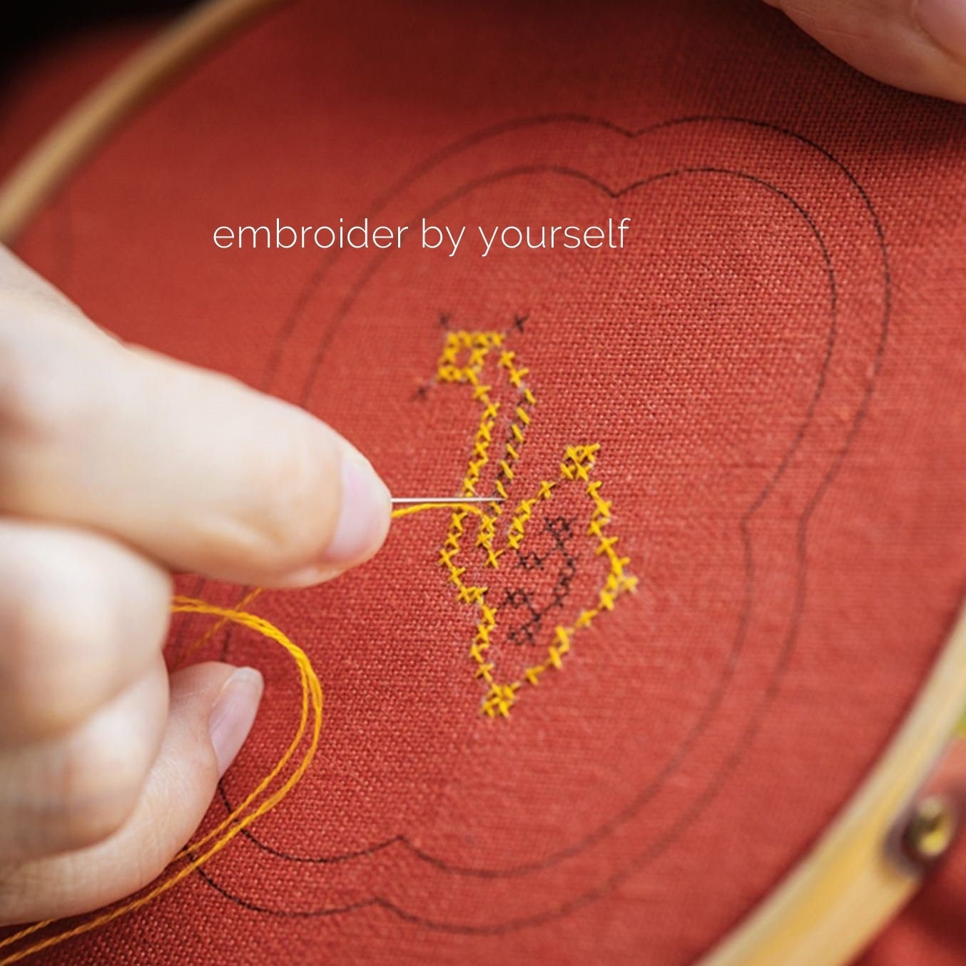 Geometric Embroidery Amulet | DIY Kit