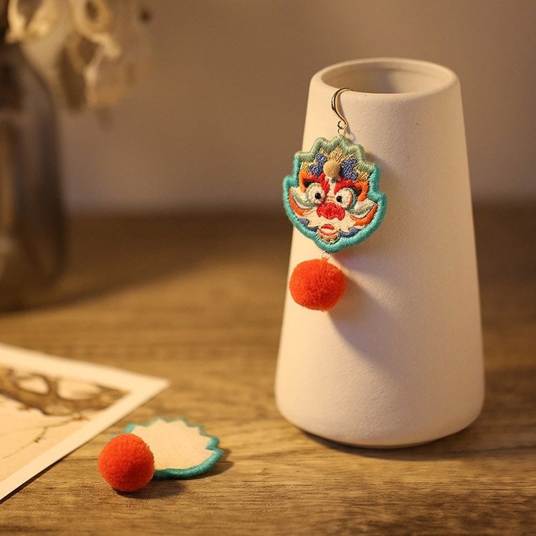 Dragon Earrings | DIY Embroidery Kit