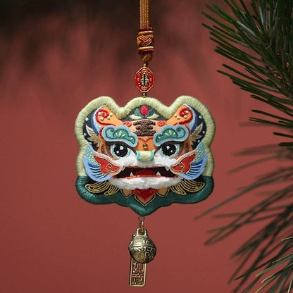 Dragon & Tiger Amulet, DIY Embroidery Kit